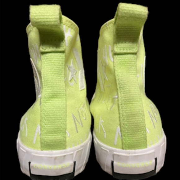 Converse Shoes Not A Chuck All Star High Top Neon  Yellow Men 10 / Women 12 - Picture 8 of 11
